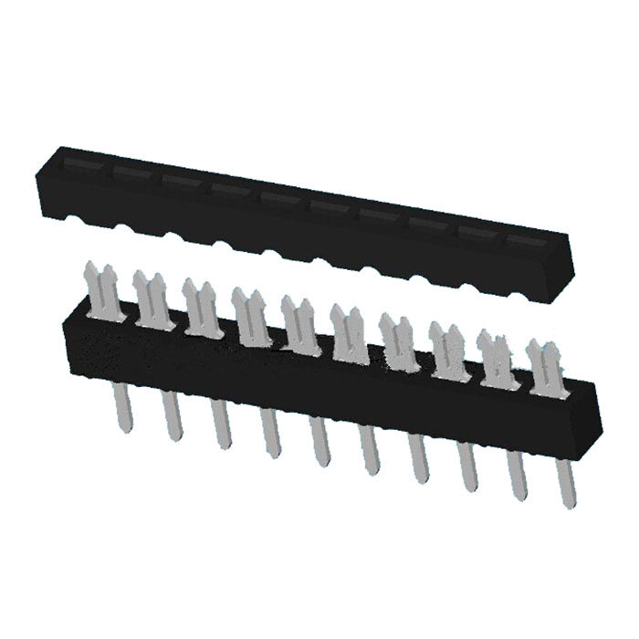 2.54mm IDC插座 简易型  单排